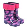 Girl Demar | Navy Hearts Wellies