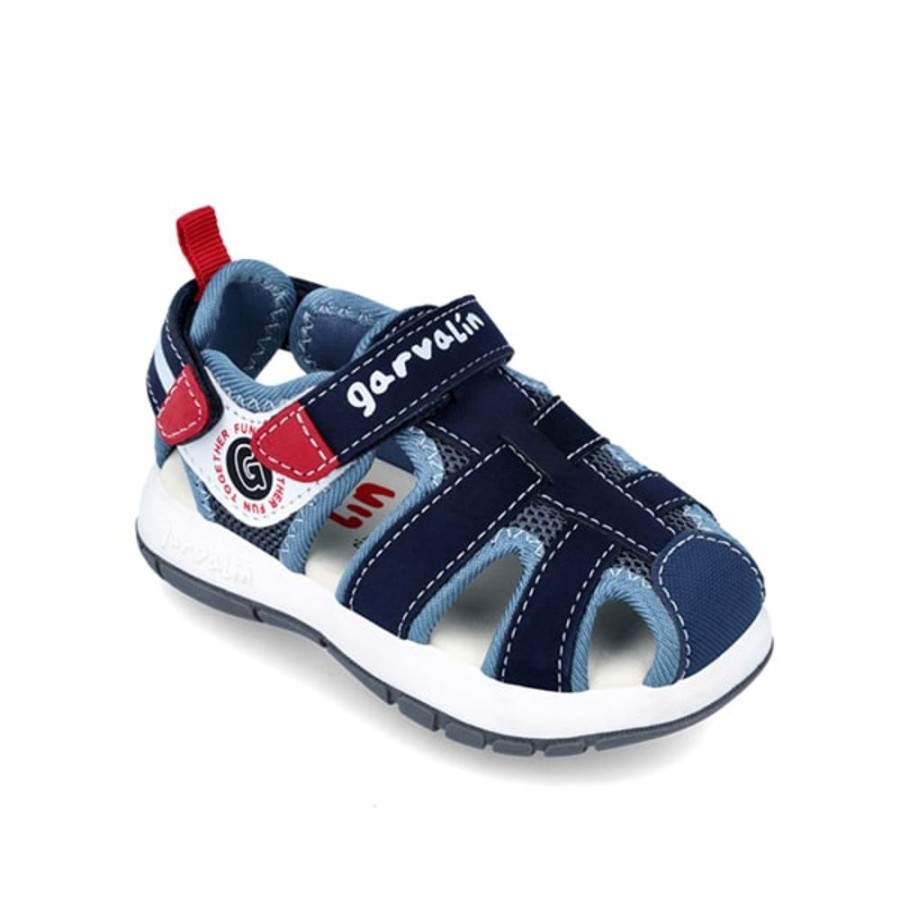 Boy Garvalin | Blue Closed Toe Garvalin