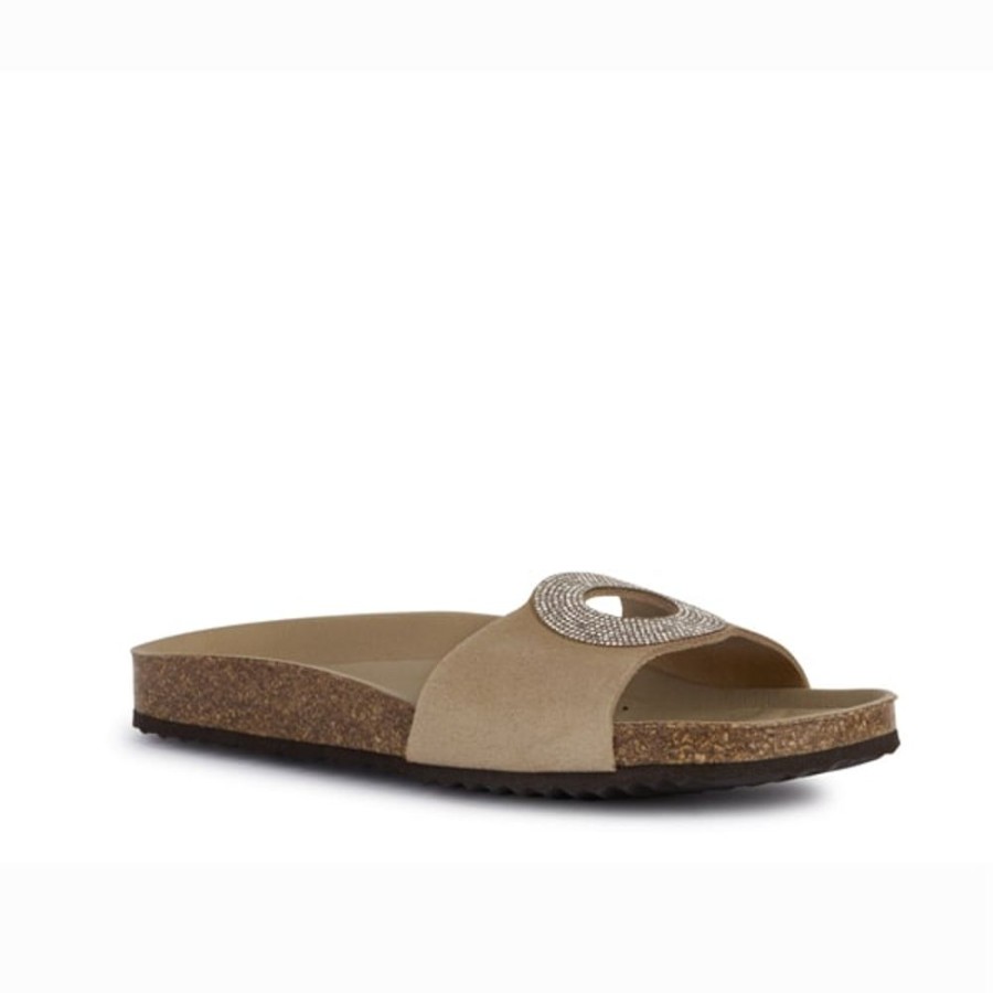 Ladies Geox | D Brionia Sand Suede Geox