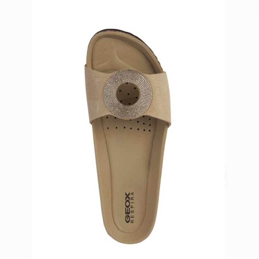 Ladies Geox | D Brionia Sand Suede Geox