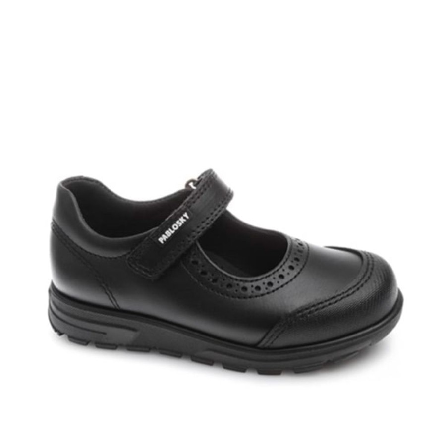 School Pablosky | Grey Patent Mary Jane Pablosky