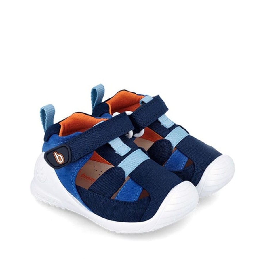 Boy Biomecanics | Blue Canvas Sandal Biomechanics