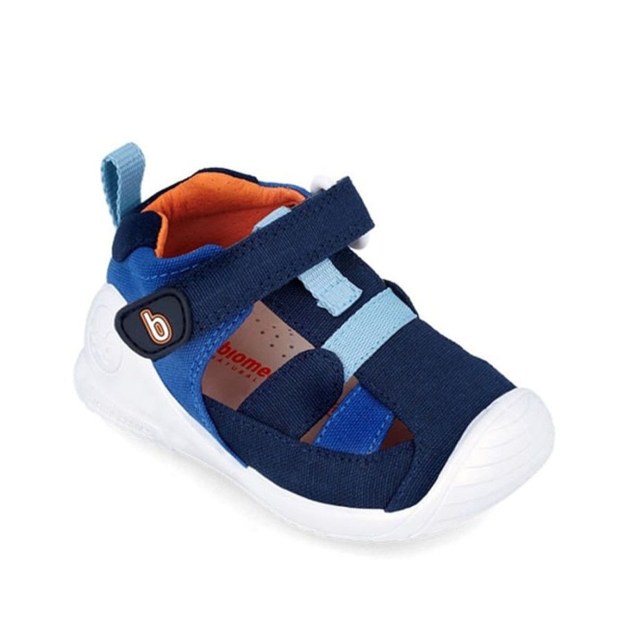 Boy Biomecanics | Blue Canvas Sandal Biomechanics